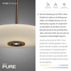 PURE E-VITRUM LAMPA WISZĄCA CIEMNOBRĄZOWY (2084-34) - Paul Neuhaus