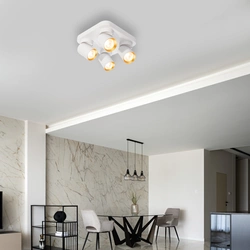 Lampa sufitowa Andy Spot 4 biała (ML9940) - Milagro