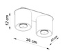 Plafon ORBIS 2 czarny (SL.0054) - Sollux