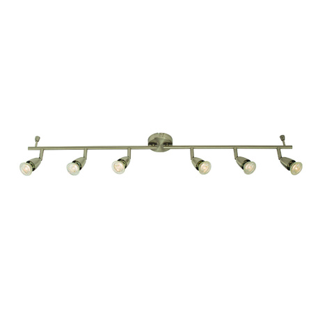 Lampa sufitowa Amalfi 6lt bar satin nickel 35W (61003) - Saxby