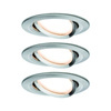 Zestaw Oprawa wbudowana Nova Coin LED 3-st ściemnianie ruchoma 3x6,5W 2700K 230V Żelazo Szczotkowane/Aluminium (PL93483) - PAULMANN