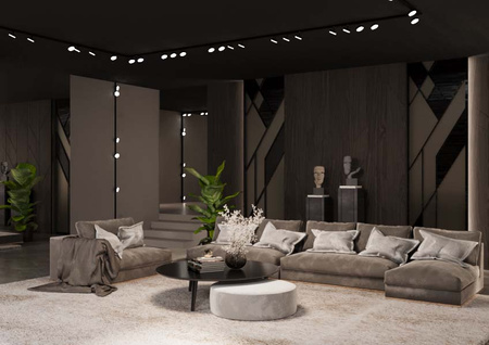 Lampa modułowa Drop Line move 4 - Czarna (2000 mm)   (1027) - Brosline