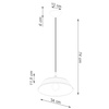 Lampa wisząca FRIKA biała (SL.1327) - Sollux Lighting