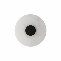 Marmurowy kinkiet Dalinia 1xLED czarny  (WL0114-BK) - Yaskr