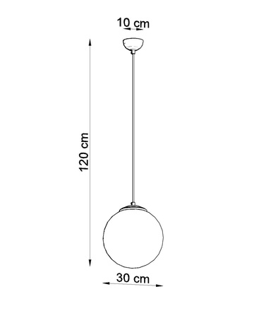 Lampa wisząca UGO 30 chrom (SL.0264) - Sollux