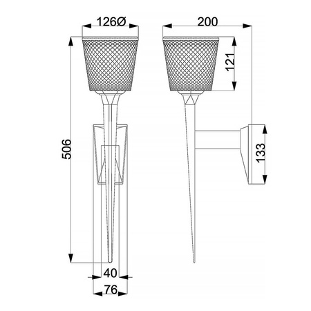 Kinkiet Verity (BATH-VERITY-PG) - Elstead Lighting