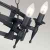 Żyrandol Saxon (SAX5-BLK) - Elstead Lighting
