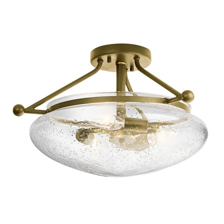 Lampa sufitowa Belle - Szczotkowany naturalny mosiądz (QN-BELLE-SF-BNB) - Quintiesse