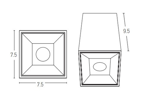 CEILING SPOT LED 10W BLACK (S069 Zambelis) - Zambelis