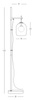 FLOOR LAMP G9 SMOKE GLASS BLACK MARBLE (22053 Zambelis) - Zambelis