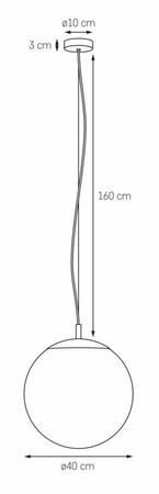 Lampa wisząca ALUR L (10723303) - Kaspa