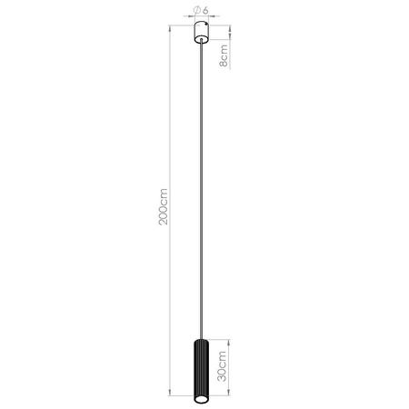 Lampa wisząca ze ściemniaczem Push Dimm/DALI2 IVAR 1 brzoskwiniowa LED 4000K (TH.652) - Thoro Lighting