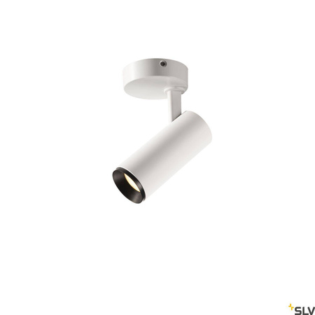 NUMINOS® SPOT DALI S, wewnętrzna oprawa sufitowa natynkowa LED, biała/czarna 3000 K 36° (1004399) - SLV