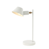 TABLE LAMP E27 MAX 25W IRON  WHITE -GOLD COLOR  ON OFF SWITCH (20222 Zambelis) - Zambelis