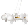 Ozdobny żyrandol CHIC złoto biały 105 cm (ST-DL-2969) - Step into Design