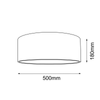 Plafon Lamego 50 - Jutowy (180 mm)   (1088) - Shilo