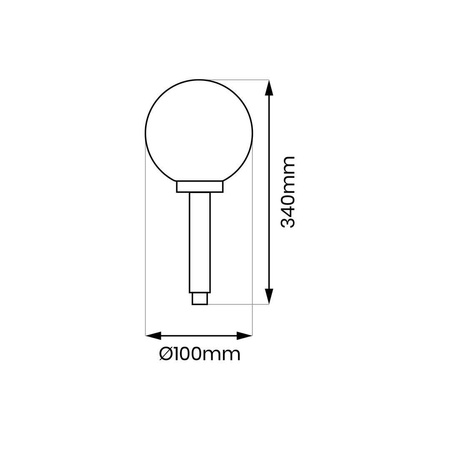 Lampka ogrodowa solarna kulka (EKO0595) - Eko-Light