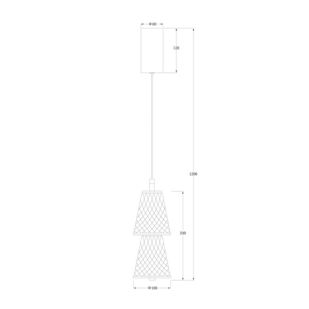 Lampa wisząca SANSA 5W LED (ML1820) - Milagro
