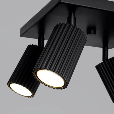 Plafon KARBON 4 czarny (SL.1583) - Sollux Lighting