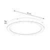 Plafon ONYX 50 czarny LED 3000K (SL.1246) - Sollux Lighting