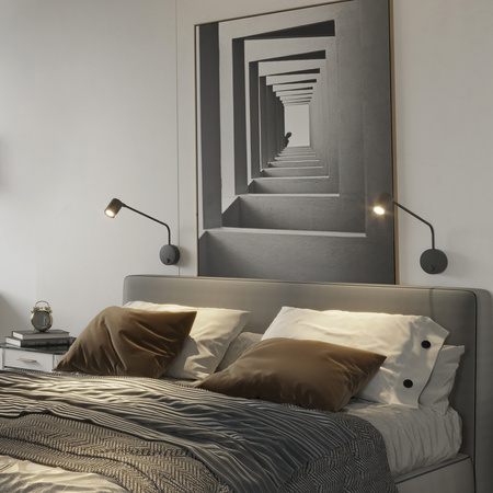 NEX BLACK KINKIET 1XGU10 (11361) - TK Lighting