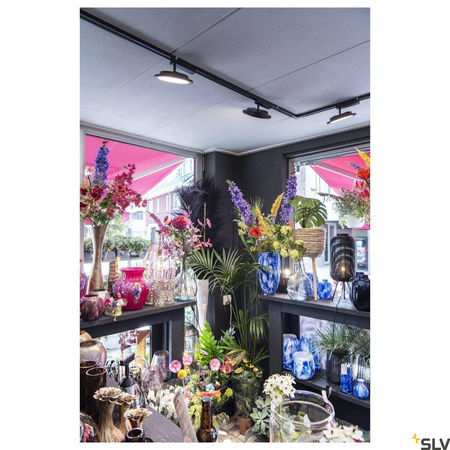 PANEL TRACK okrągły 150x300 mm, 1-fazowy spot czarny 18 W 3000 K (1004935) - SLV