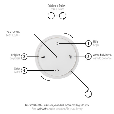 Lampa z płynną regulacją wysokości i szerokości PURE-MOTO-RISE CZARNY PERŁOWY (2545-18) - Paul Neuhaus