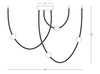 CEILING LED LIGHT 42W 3000K ALUMINIUM BLACK (22247 Zambelis) - Zambelis