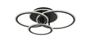 LUNAR LAMPA SUFITOWA CZARNA-ZŁOTA/BLACK-GOLD (MS238130-BK) - Zuma Line