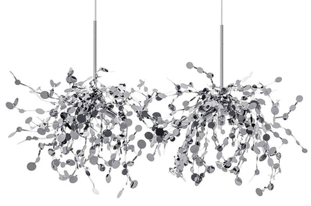 Oryginalna srebrna lampa wisząca MONETE (JD8653-2.Chrom) - King Home