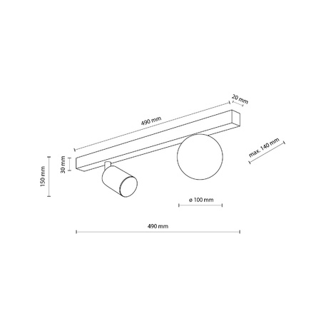 Lampa sufitowa VOX 2 (10000) - TK Lighting