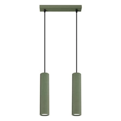 Lampa wisząca KARBON 2 zielona oliwka (SL.1612) - Sollux Lighting