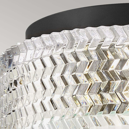 Plafon Elle - 2 źródła światła - Czarny  (HK-ELLE-F-S-BK) - Elstead Lighting