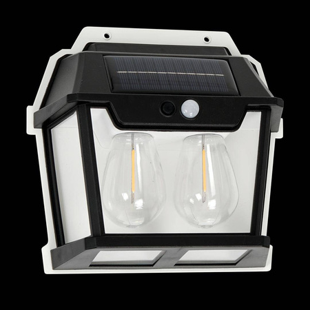 Kinkiet Solarny z czujnikiem ruchu Filo Podwójny 3000K (EKO0731) - Eko-Light