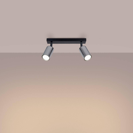 Plafon WINX 2 czarny/chrom (SL.1367) - Sollux Lighting