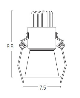 DOWNLIGHT SPOT LED 10W WHITE (S075 Zambelis) - Zambelis