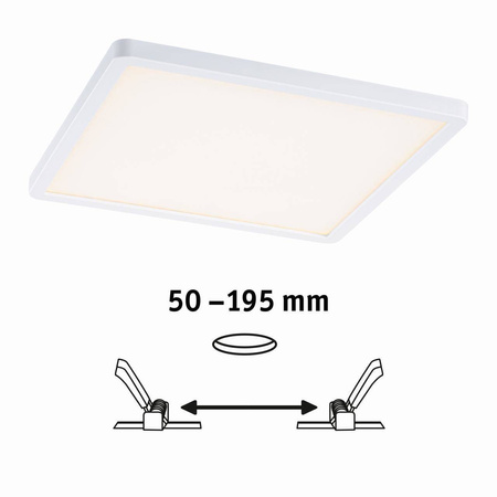 Plafoniera VariFit AREO LED DIM 16W 1400lm 3000K 230x230mm IP44 230V biały matowy / tworzywo sztuczne (PL93054) - PAULMANN
