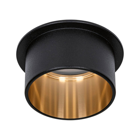 Oprawa wpuszczana Gil Coin 3StepDim rd starr LED 1x6W 2700K 230V schwarz matt/gold Alu (PL93378) - PAULMANN
