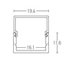1PCS 2M ALUMINUM PROFILE 1PCS 2M OPAL PC COVER (20198 Zambelis) - Zambelis