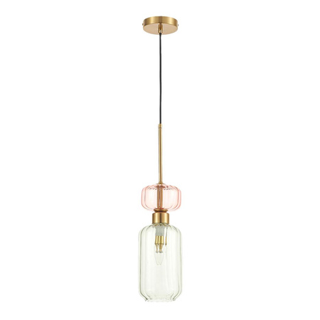Szklana lampa wisząca MOLLY GREEN 1xE14 (ML1824) - Milagro