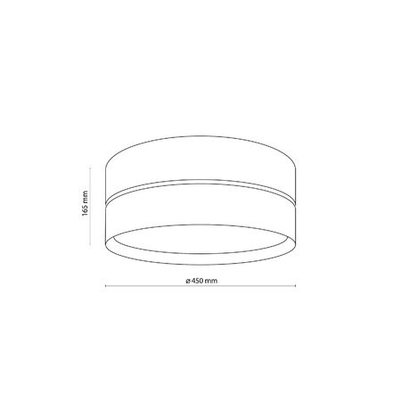 Plafon HILTON biało-złoty Ø 45 (4772) - TK Lighting