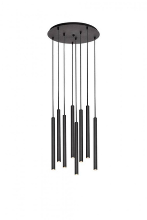 Lampa wisząca ROLL 8 kolor Czarny (11174802) - KASPA