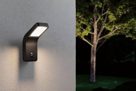 Oprawa elewacyjna KULMA LED 7.5W 520lm 500mm 3000K czujnik ruchu+zmierzchu IP44 odporna na wodę morską 230V antracyt aluminium (PL94745) - PAULMANN