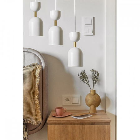 SUPURU 3P biała lampa wisząca / plafon z mosiądzem (SUP331P3) - Ummo