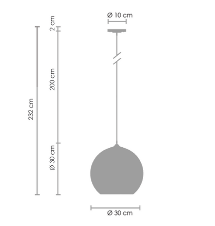 Lampa wisząca MIRROR GLOW - M (ST-9021-M chrome) - Step into Design