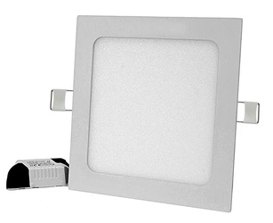 PANEL LED PODTYNKOWY PLAFON SUFITOWY KWADRAT 12W B.CIEPŁA - Syntron