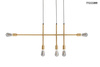 Lampa wisząca RIVA 5 złota (MSE010100396) - Moosee