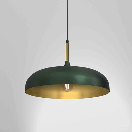Lampa wisząca LINCOLN GREEN/GOLD 1xE27 45cm (MLP7900) - Milagro