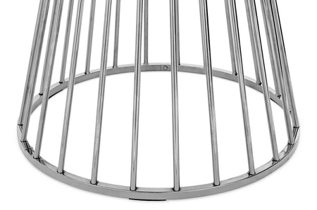 Stół GLAM MARBLE 110 - MDF, chromowana podstawa (KH1204100129.CHROM) - King Home