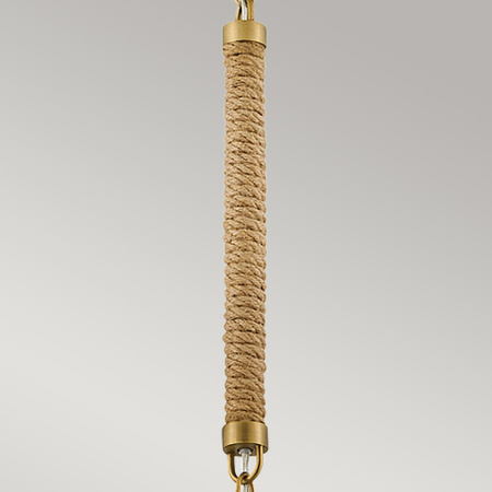Lampa wisząca Nash - 1 źródło światła - Klasyczny mosiądz (HK-NASH-P-HB) - Elstead Lighting